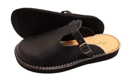 【Organic handloom GUDALUR ブラック】クロッグサンダル(サボサンダル)